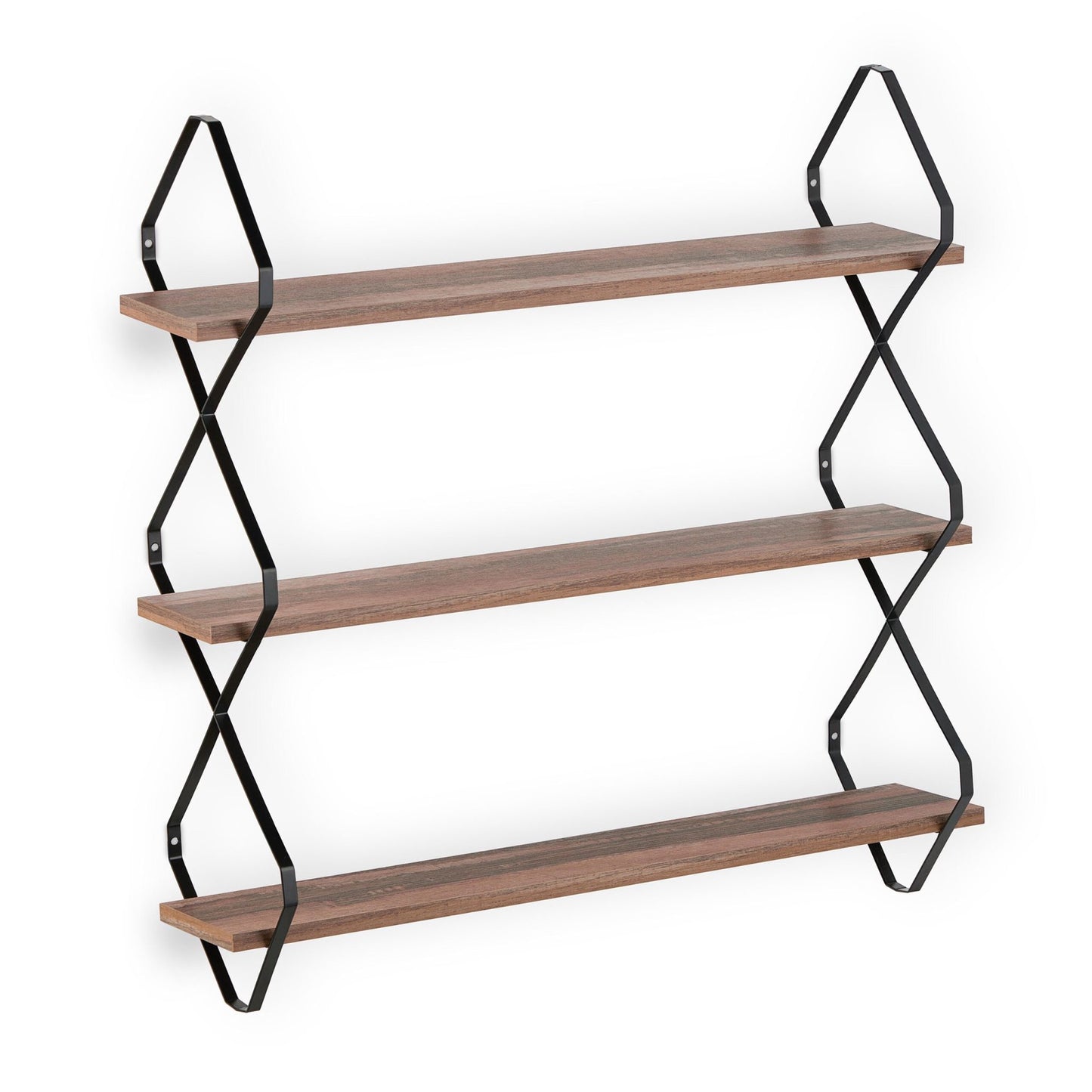 Wall shelf with 3 shelves