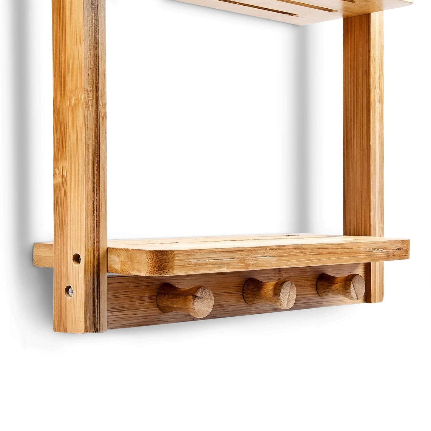 Wall shelf with 3 shelves