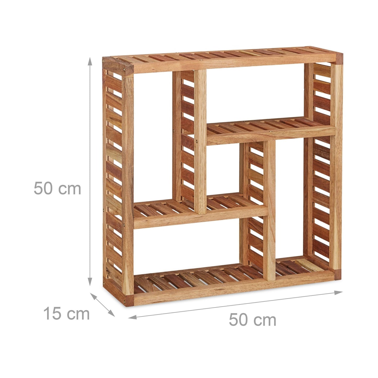 Wall shelf with 5 compartments