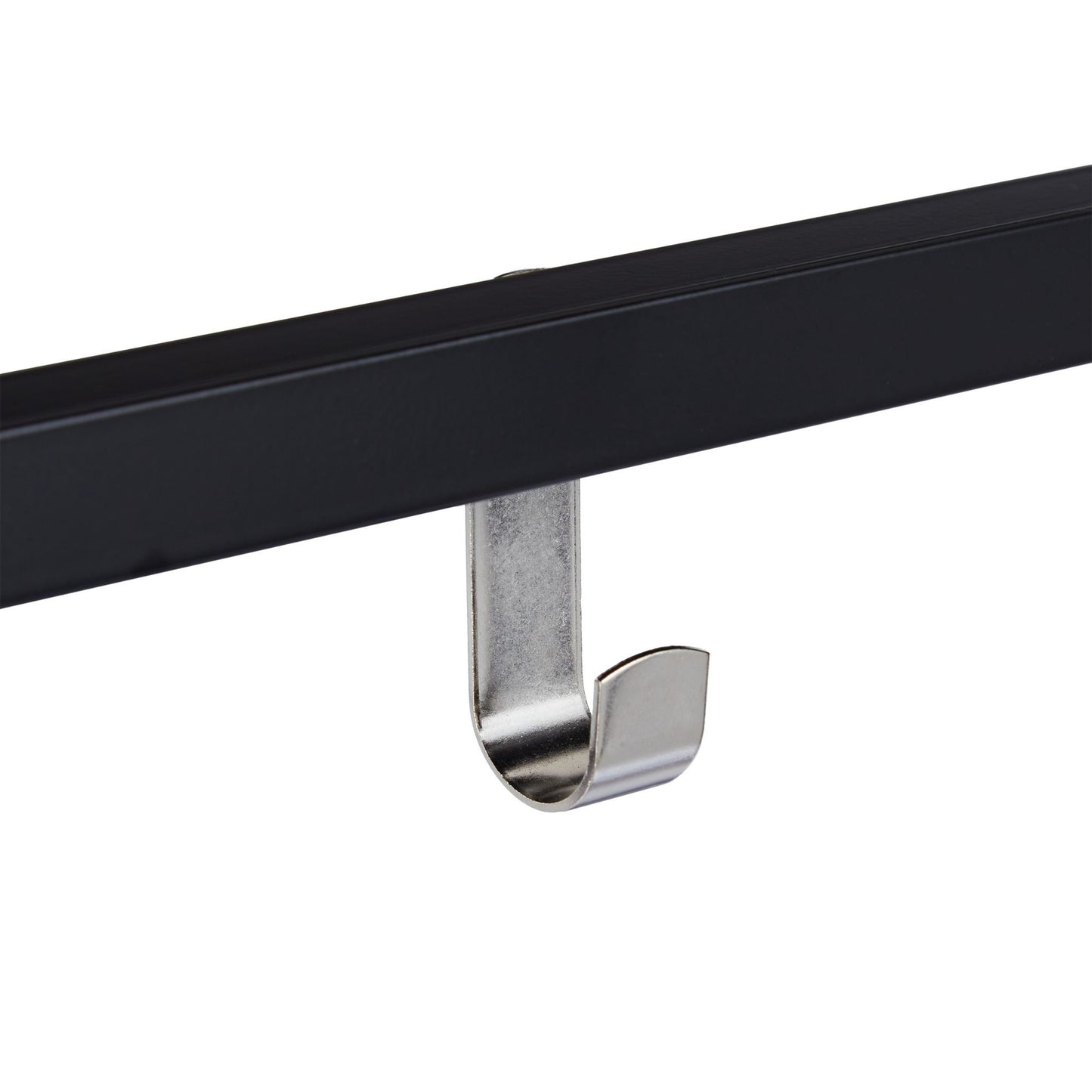 Wall shelf with hook strip