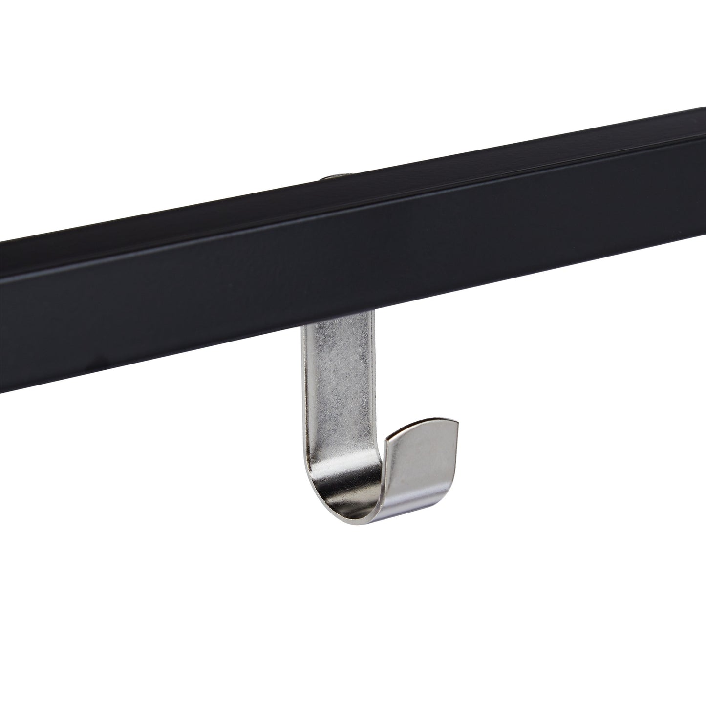 Wall shelf with hook strip