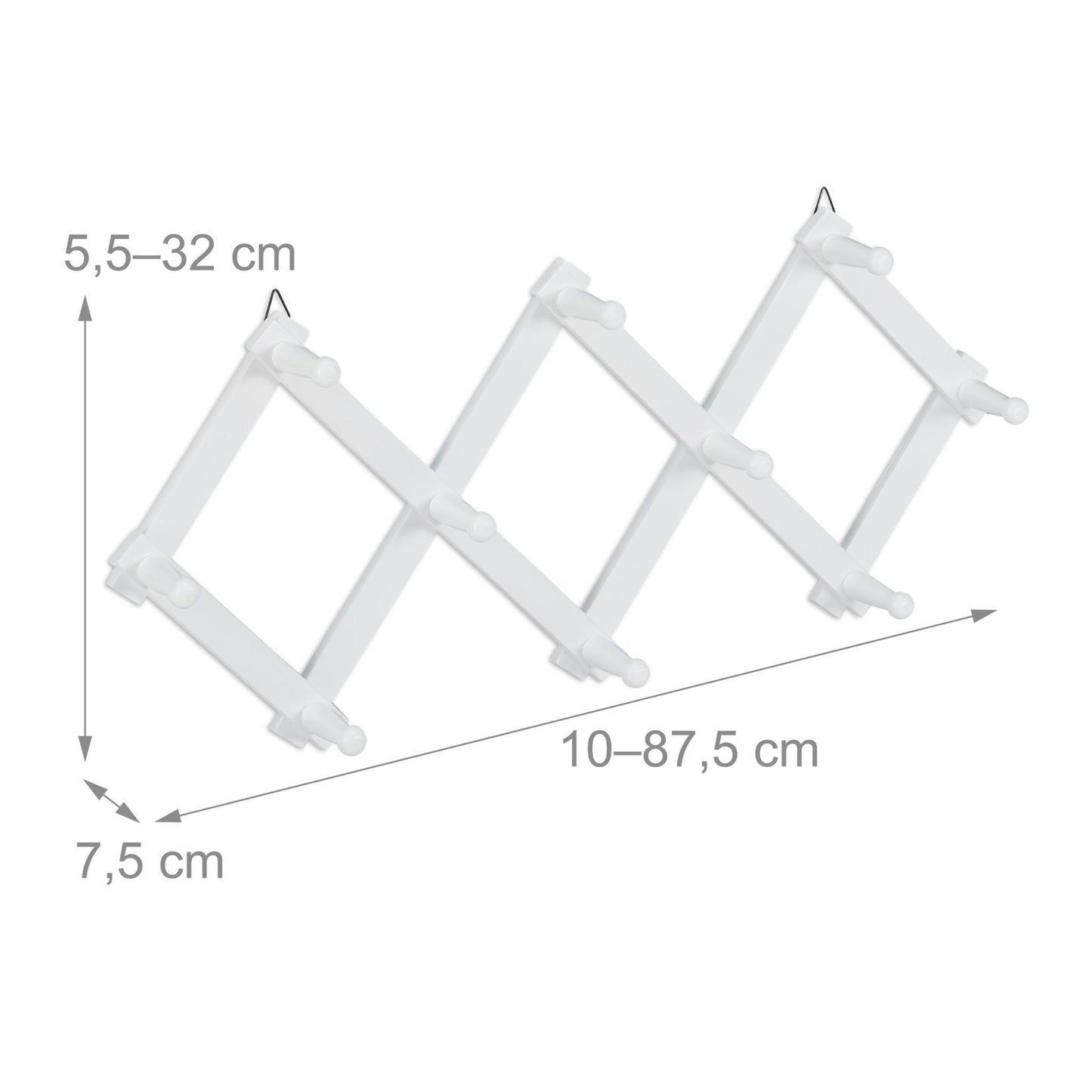Wall shelf wood foldable