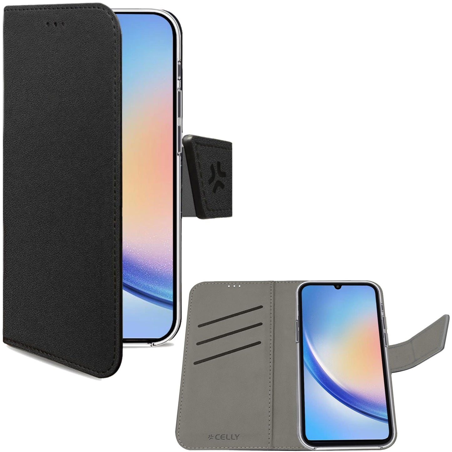 Wally Wallet Case Galaxy A35 5G Black