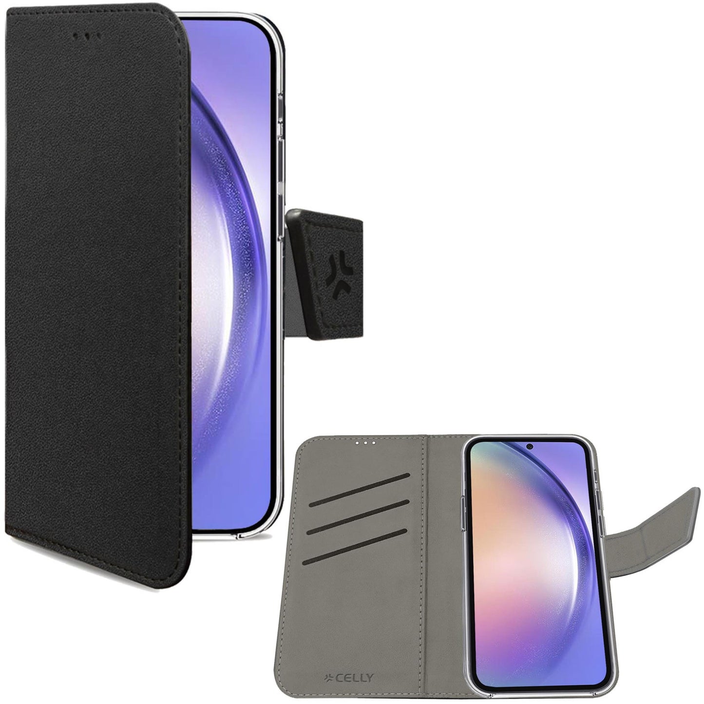 Wally Wallet Case Galaxy A55 5G Black