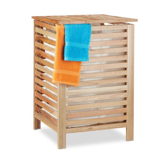 Walnut Wood Washing Basket