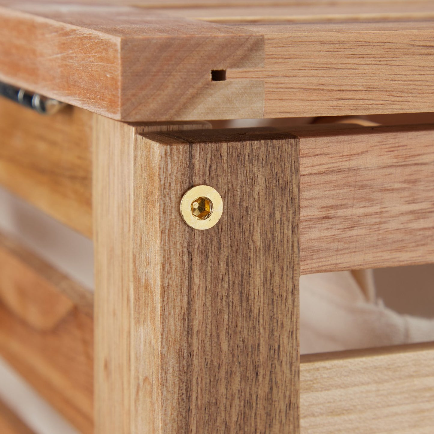 Walnut Wood Washing Basket