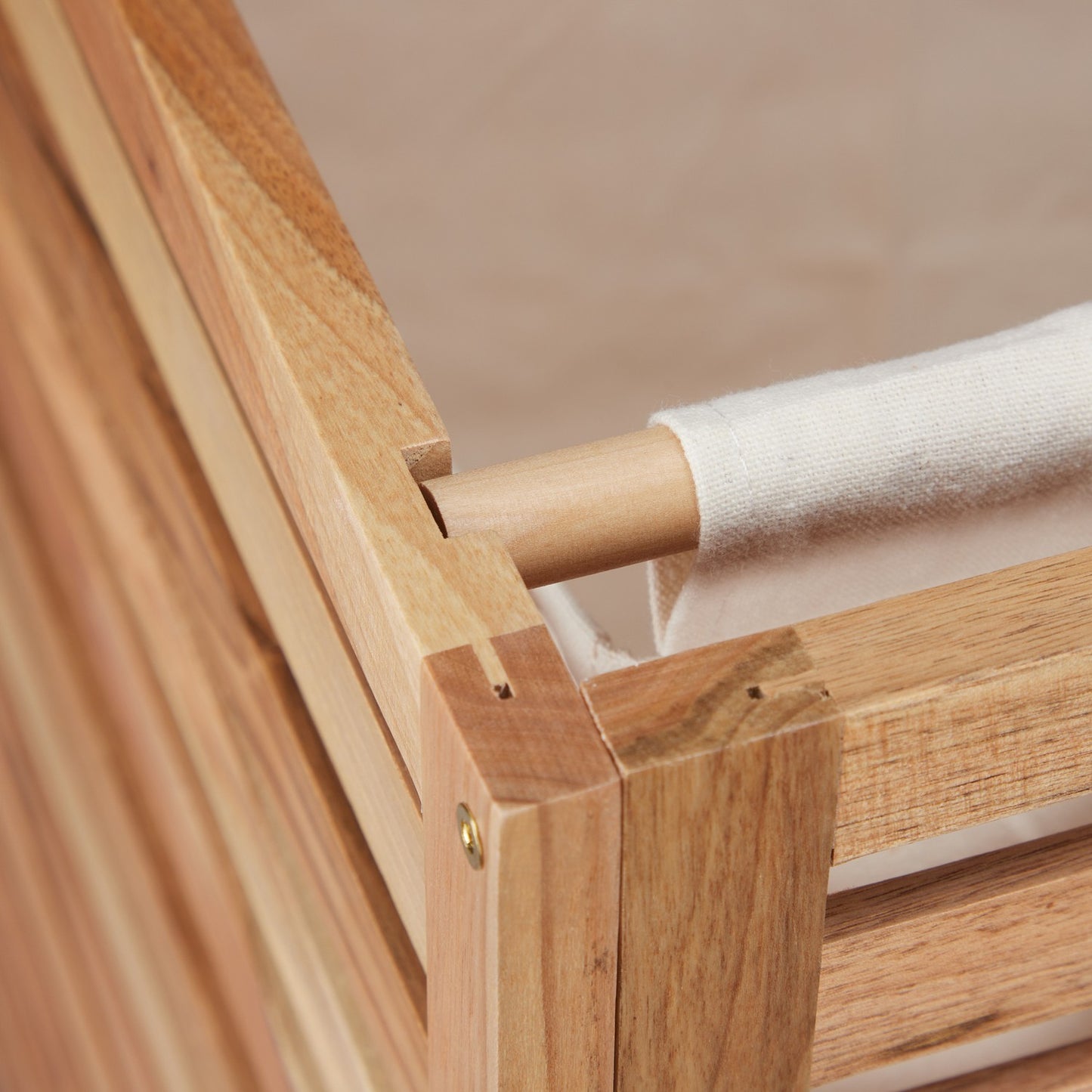 Walnut Wood Washing Basket