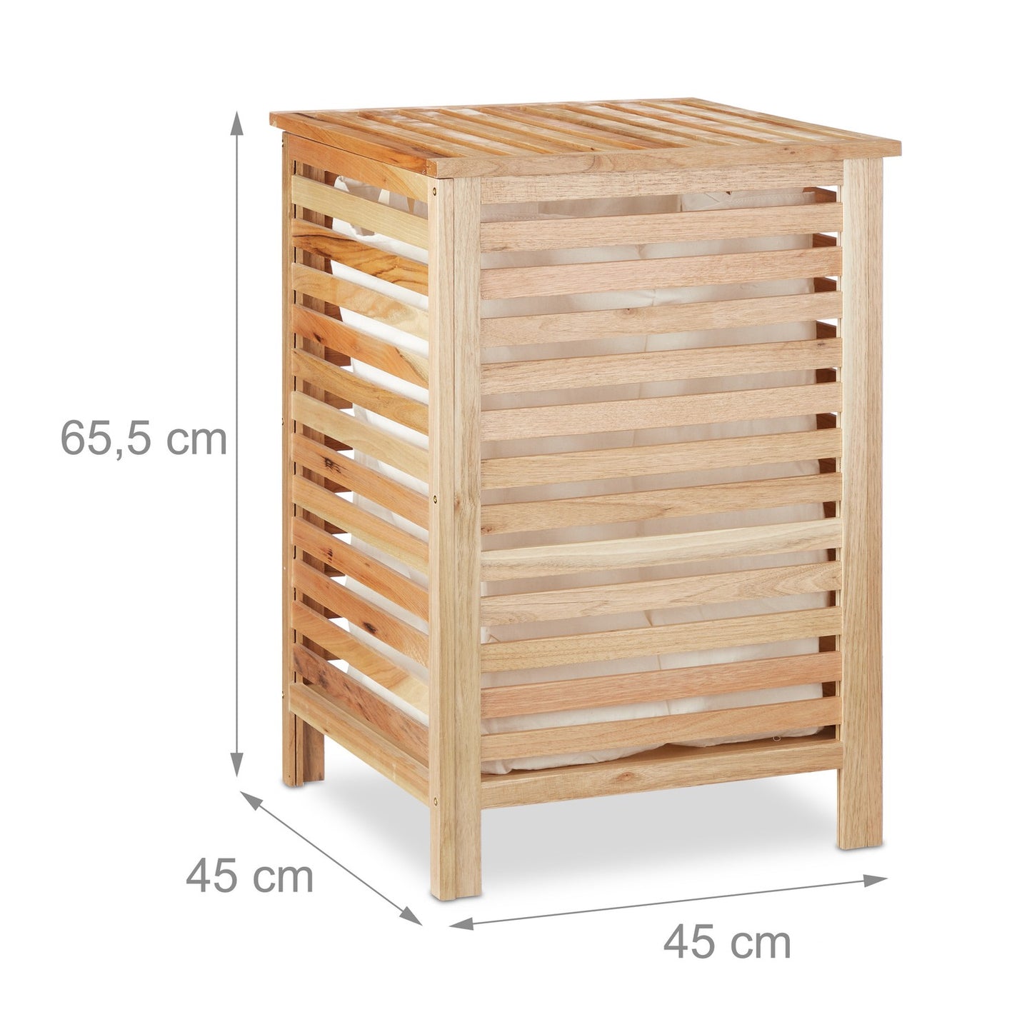 Walnut Wood Washing Basket
