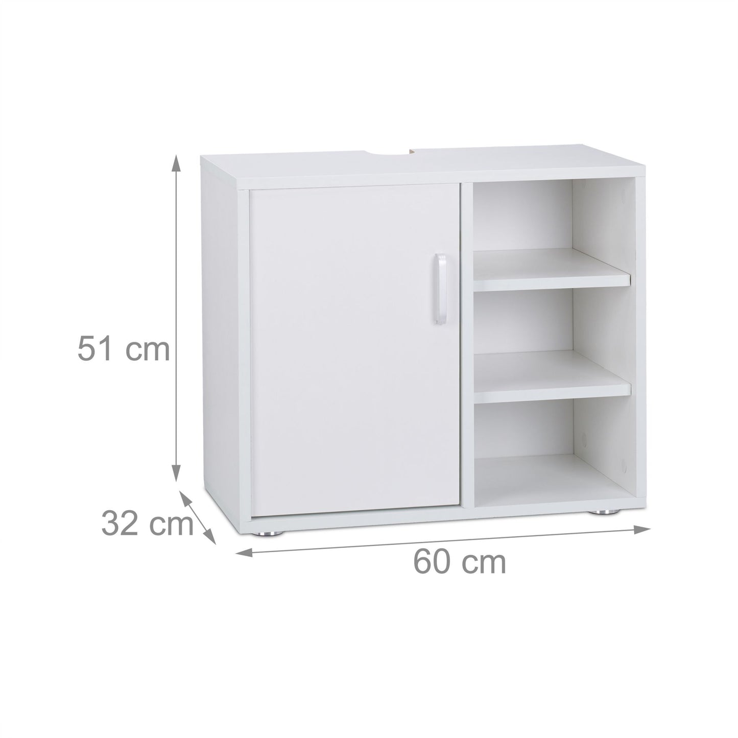 Washbasin cabinet 4 compartments