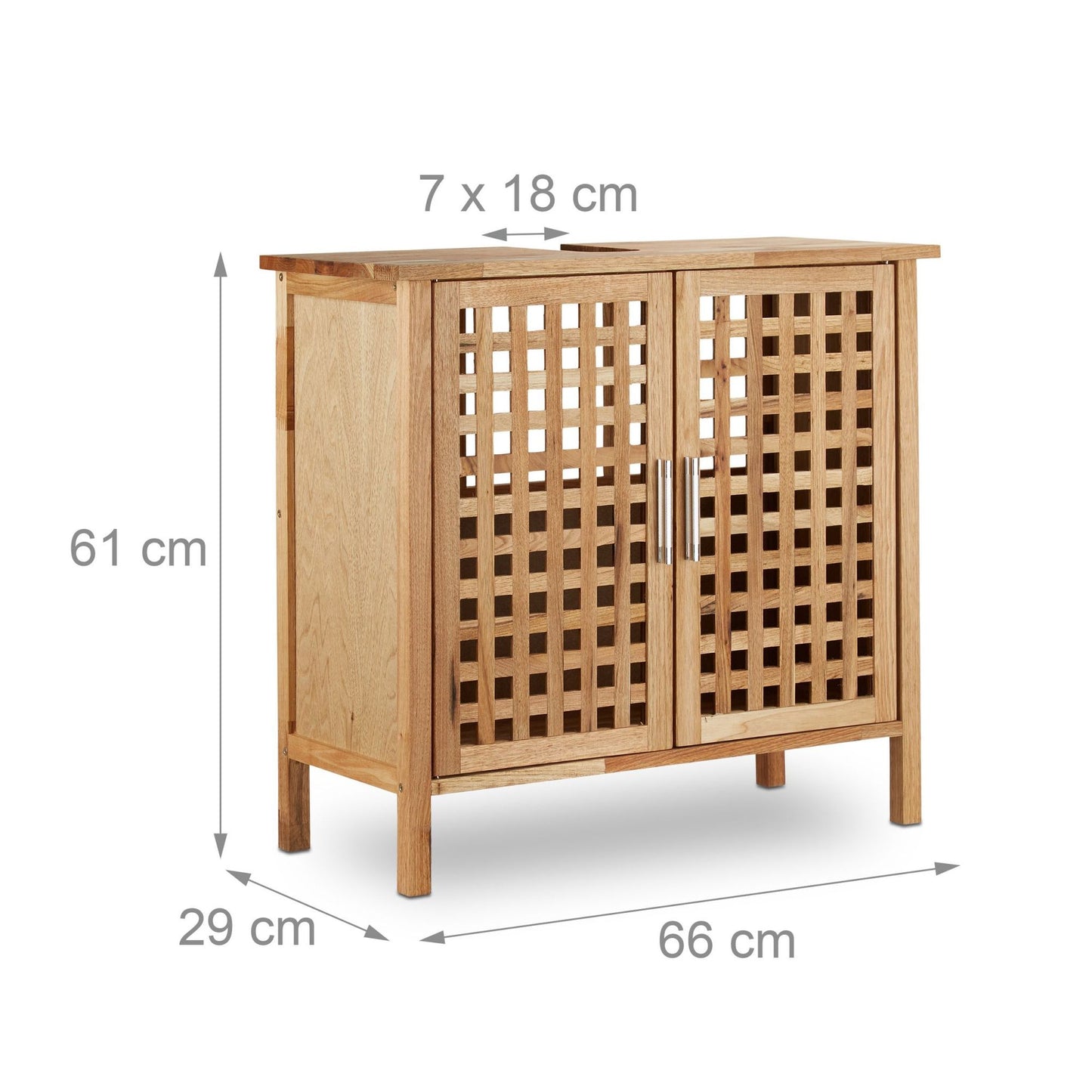 Washbasin cabinet walnut