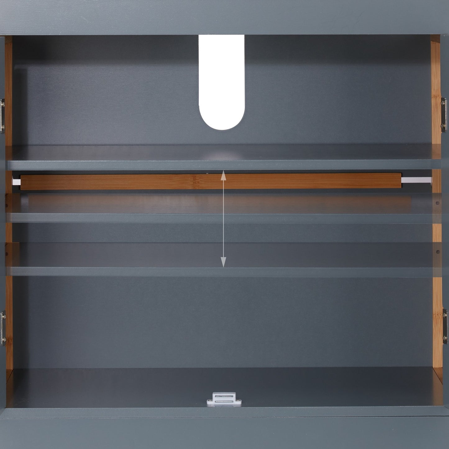 Washbasin cabinet with bamboo frame