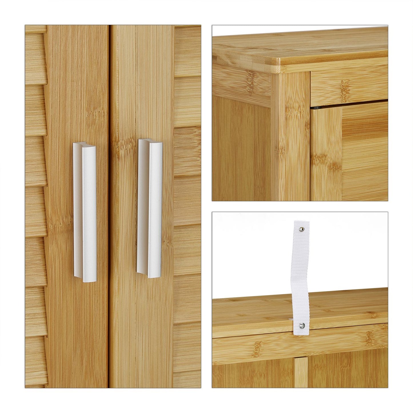 Washing machine cabinet LAMELL bamboo