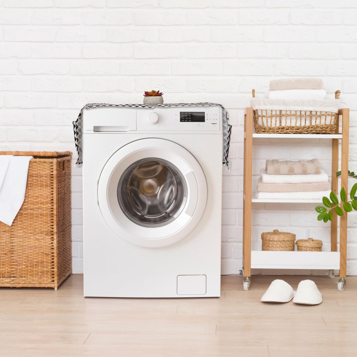 Washing machine pad with pockets
