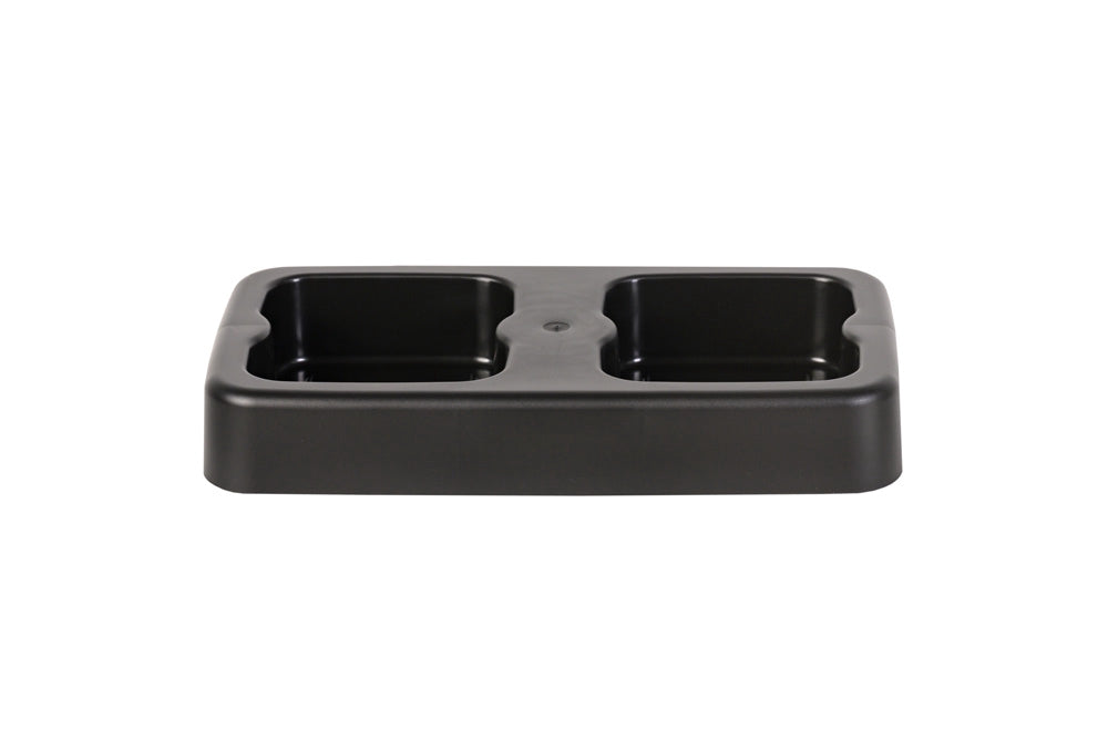 Waste Bin Stand for 2x20L Plastic Bins, Black