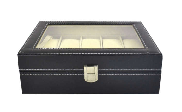 Watch organizer with 10 compartments