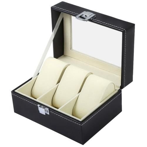 Watch organizer with 3 compartments