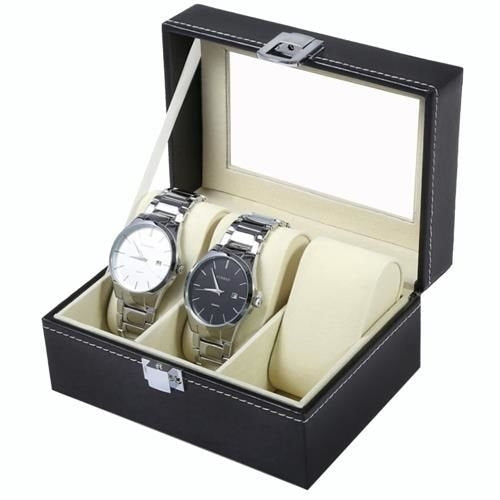 Watch organizer with 3 compartments