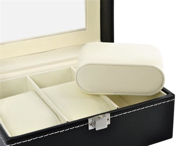Watch organizer with 3 compartments