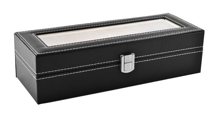 Watch organizer with 6 compartments