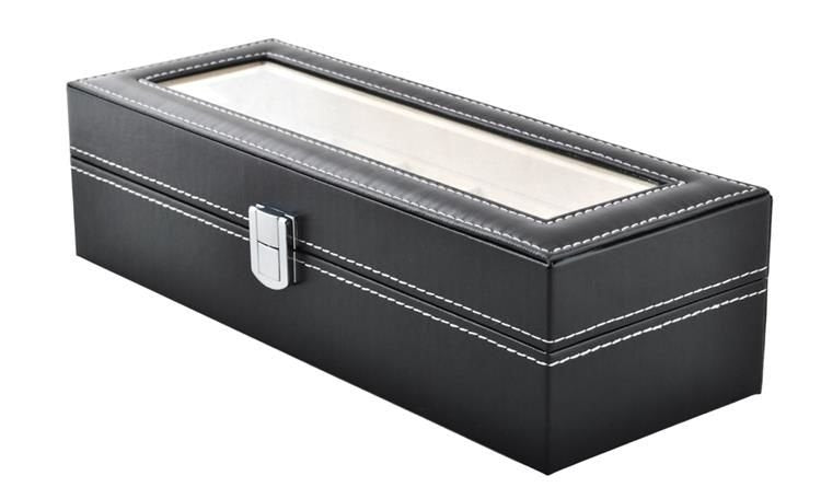 Watch organizer with 6 compartments