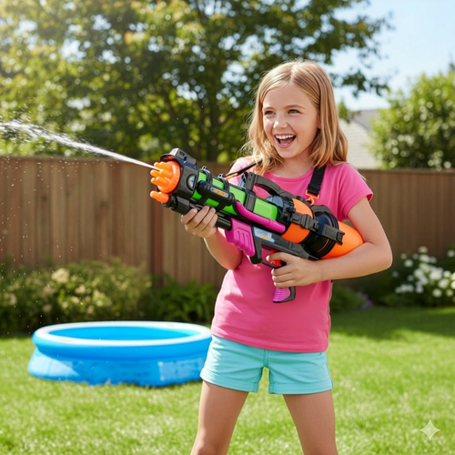 Water Gun 60cm – 1.25L Tank, 6m Range