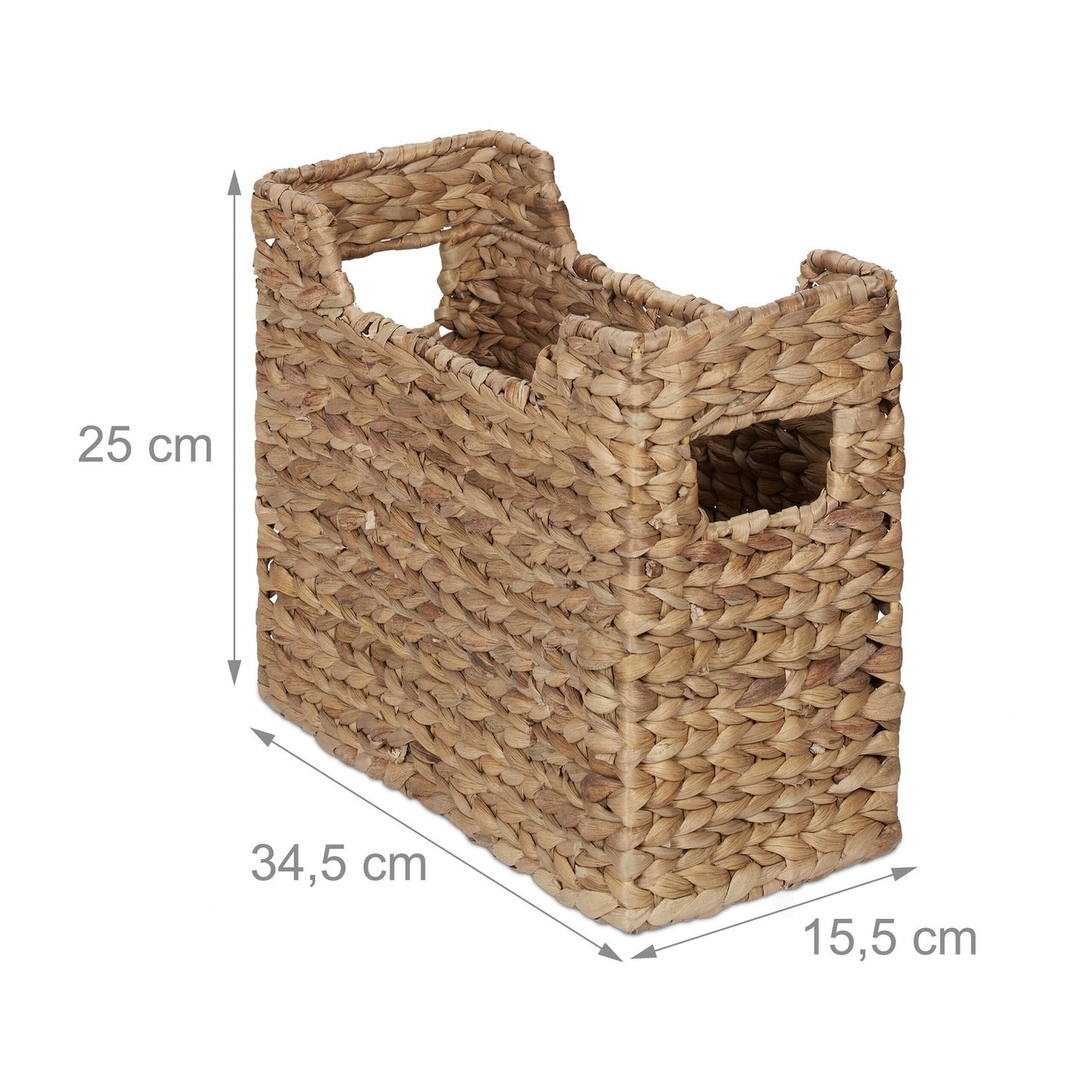 Water Hyacinth Magazine Rack – Storage Basket for Documents