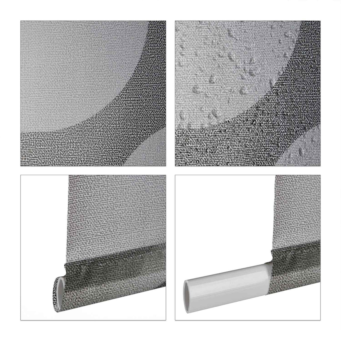 Water-Repellent Bath Roller Blind with Dot Pattern