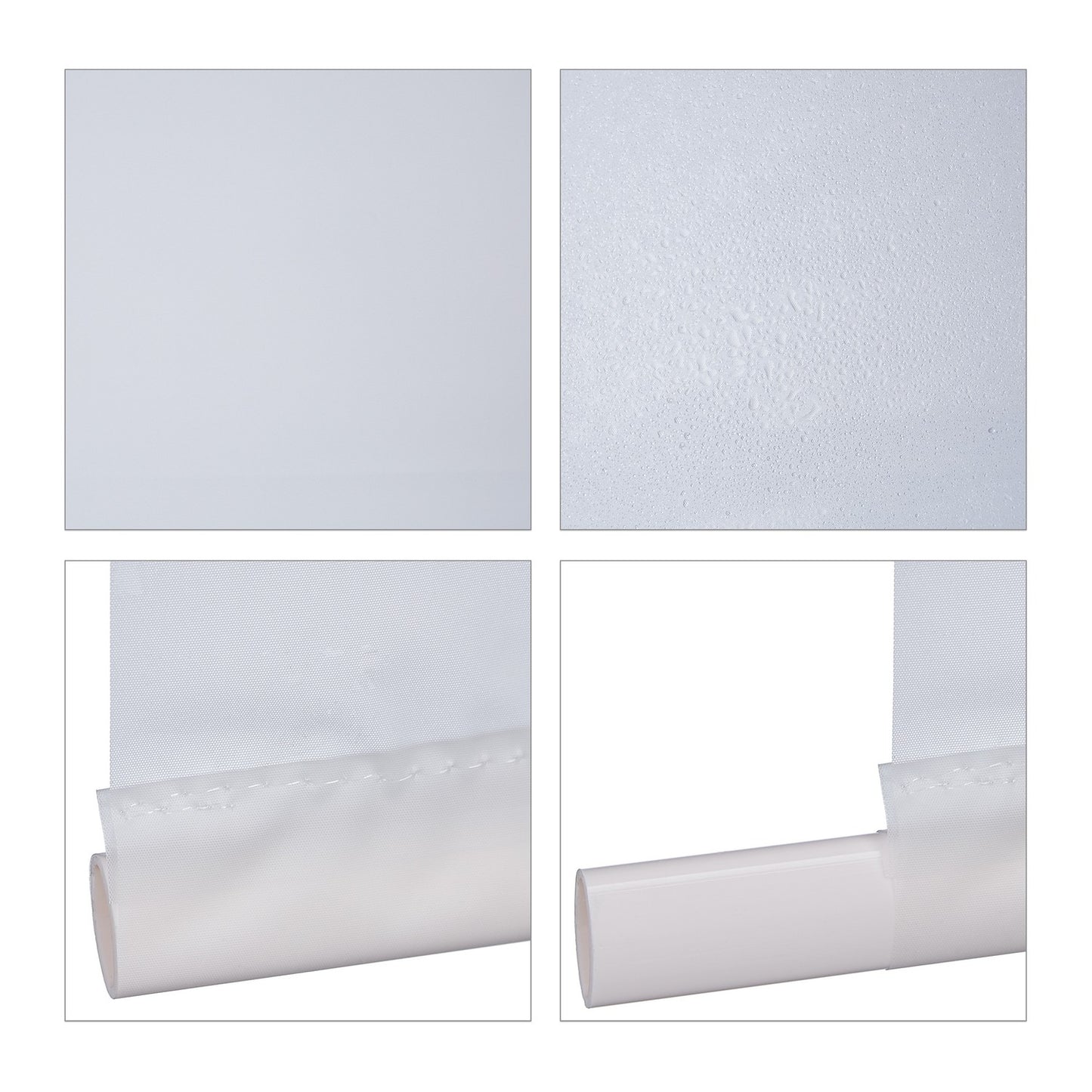 Water-Repellent Bathroom Roller Blind, Ceiling or Window Mount