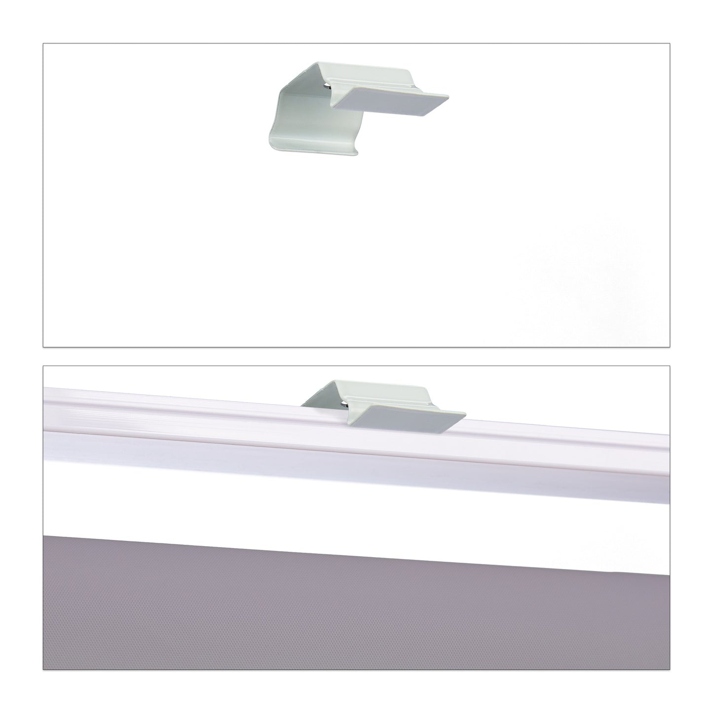 Water-Repellent Bathroom Roller Blind, Grey