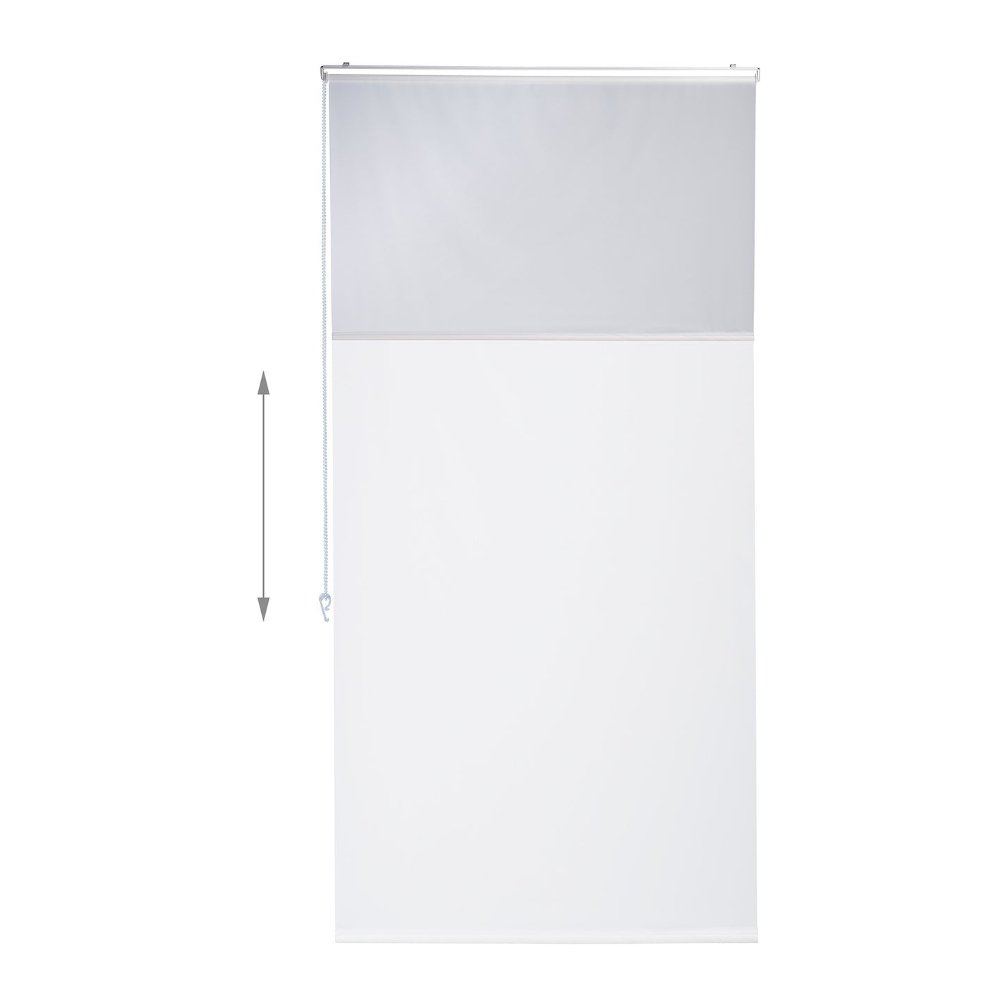 Water-Repellent Bathroom Roller Blind, Translucent White