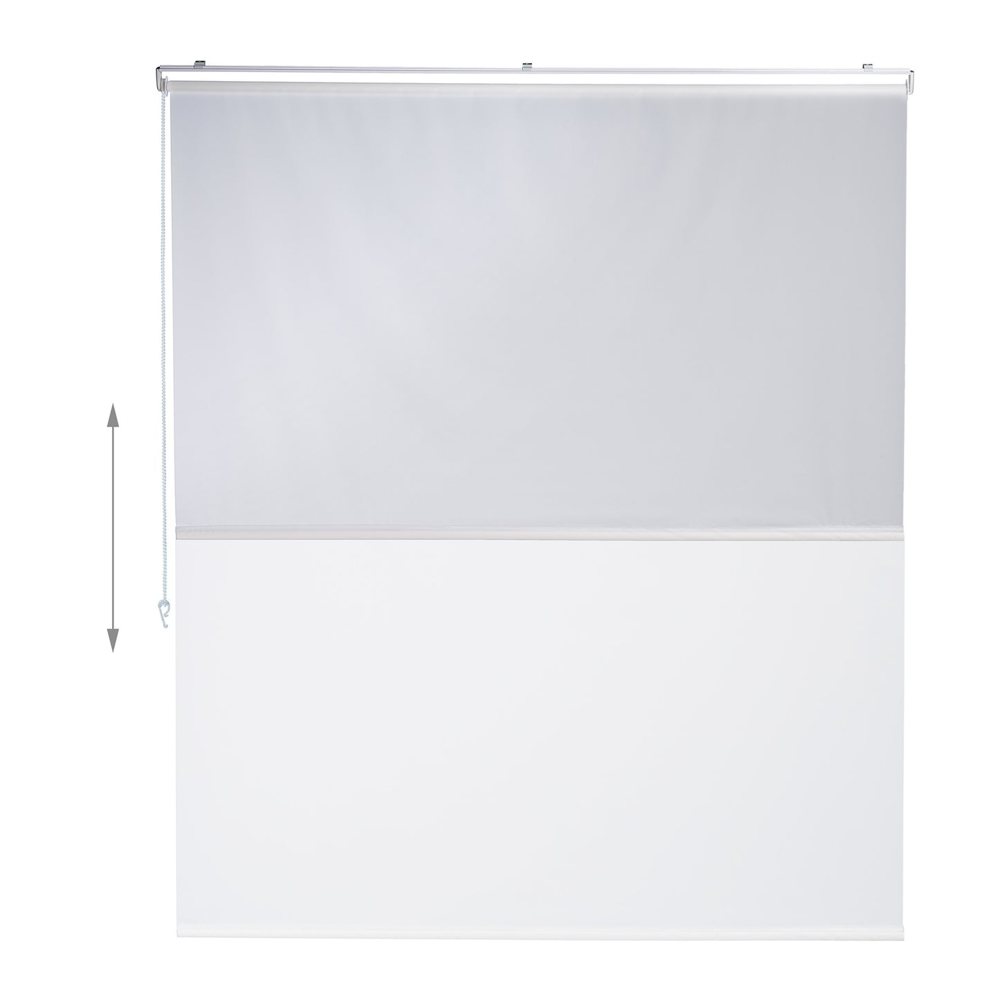 Water-Repellent Bathroom Roller Blind, White, Translucent