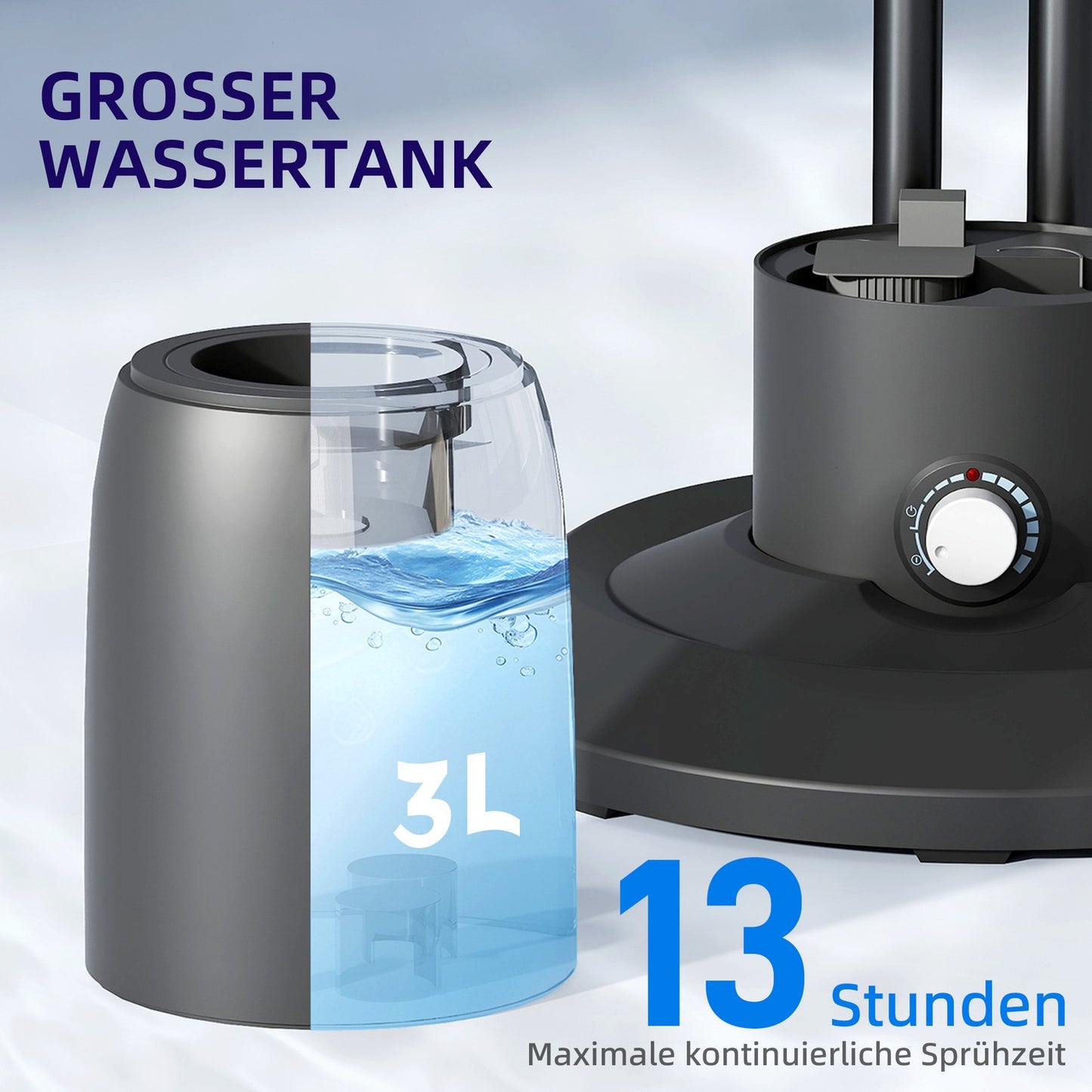 Cooling fan – 3 speeds, 3L tank, oscillating