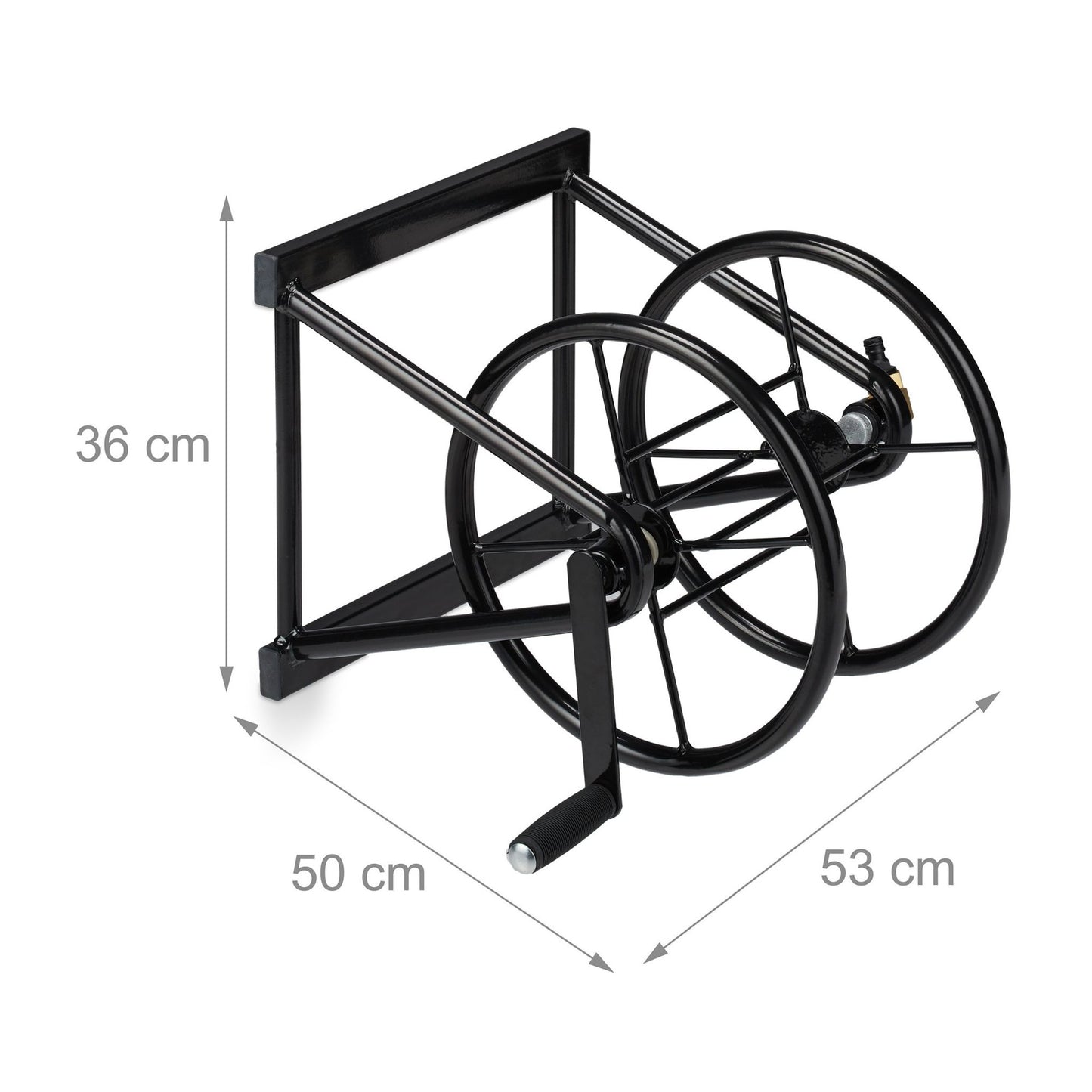 Water hose reel, for wall