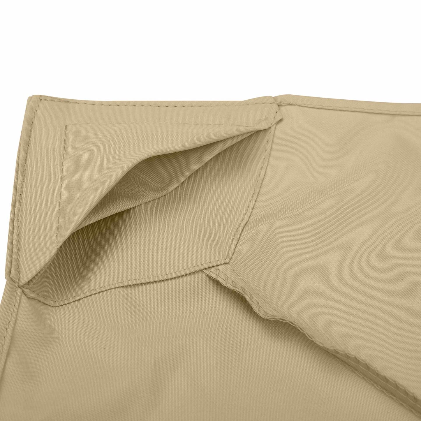Waterproof Pavilion Replacement Roof 3x3m, Double Vent Beige