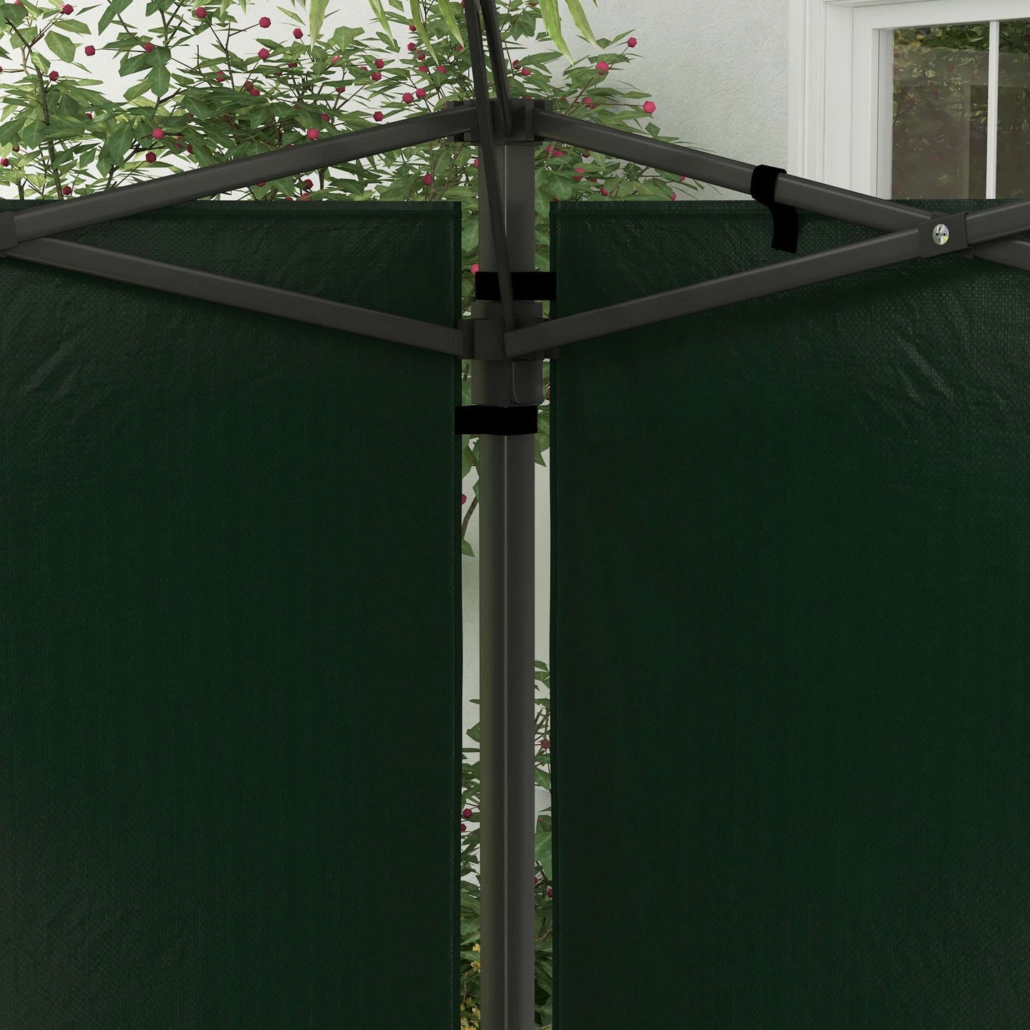 Waterproof Pavilion Sidewalls with Windows, 2-Pack, Green