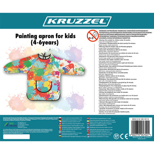 Waterproof Protective Apron, Adjustable Size 4-6L
