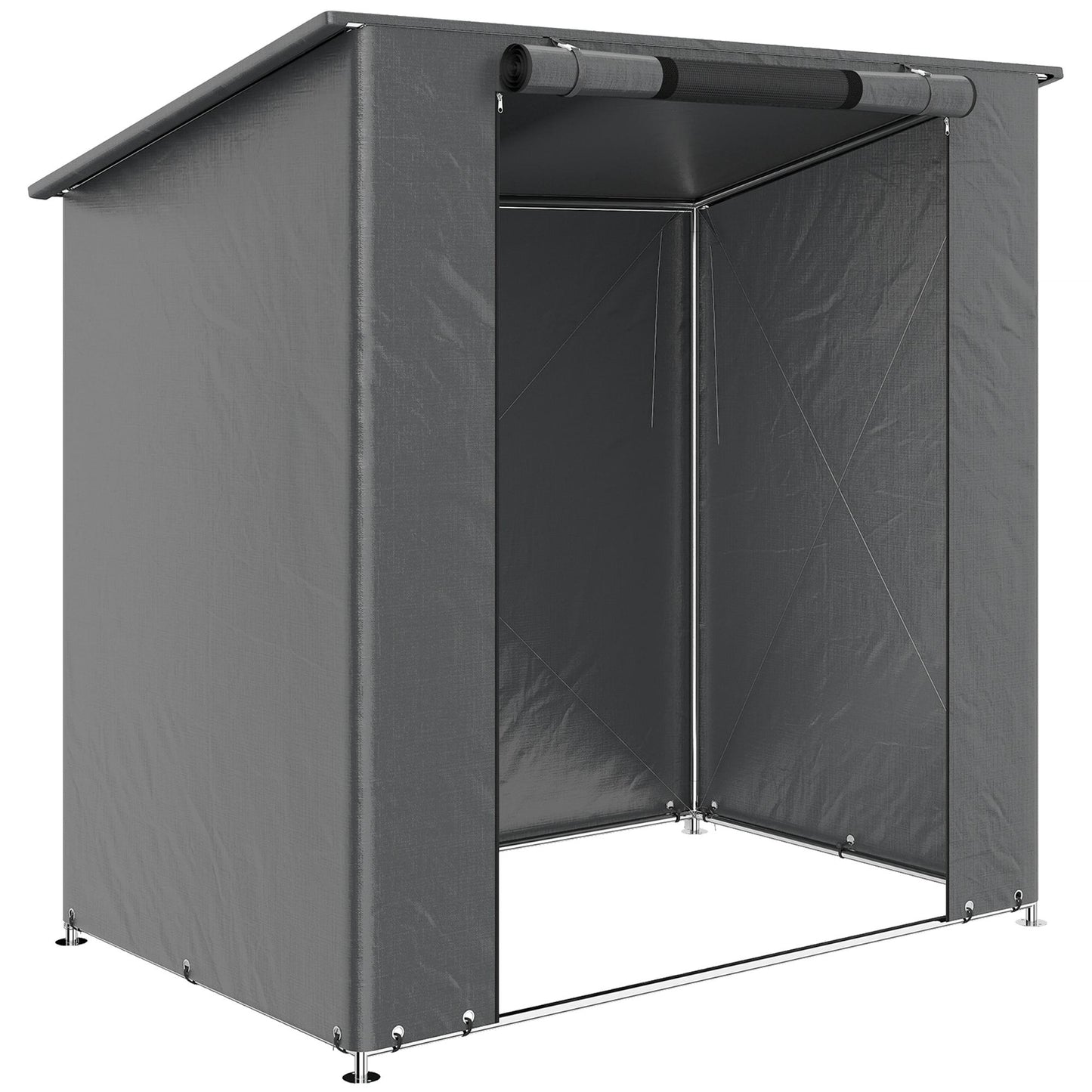 Waterproof Storage Tent 1.9x1.2m with Roll-Up Door