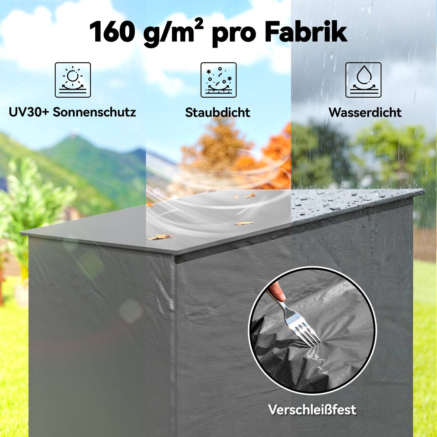 Waterproof Storage Tent 1.9x1.2m with Roll-Up Door
