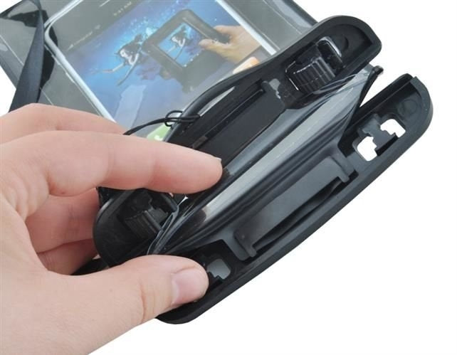 Waterproof phone case - black