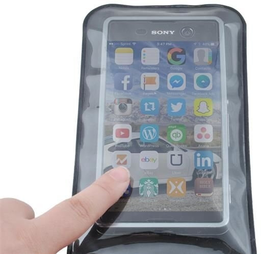 Waterproof phone case - black