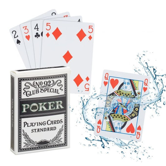 Waterproof plastic poker cards