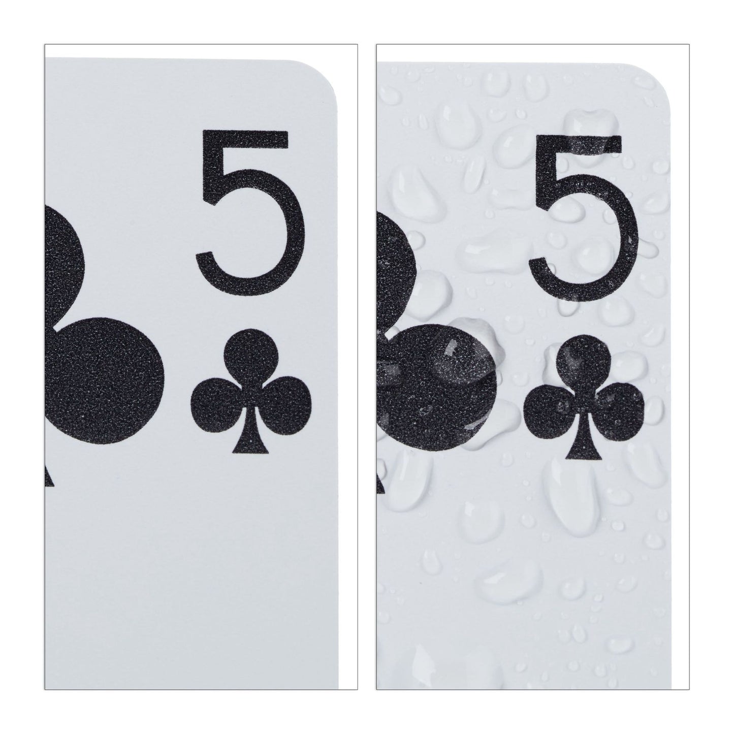 Waterproof plastic poker cards