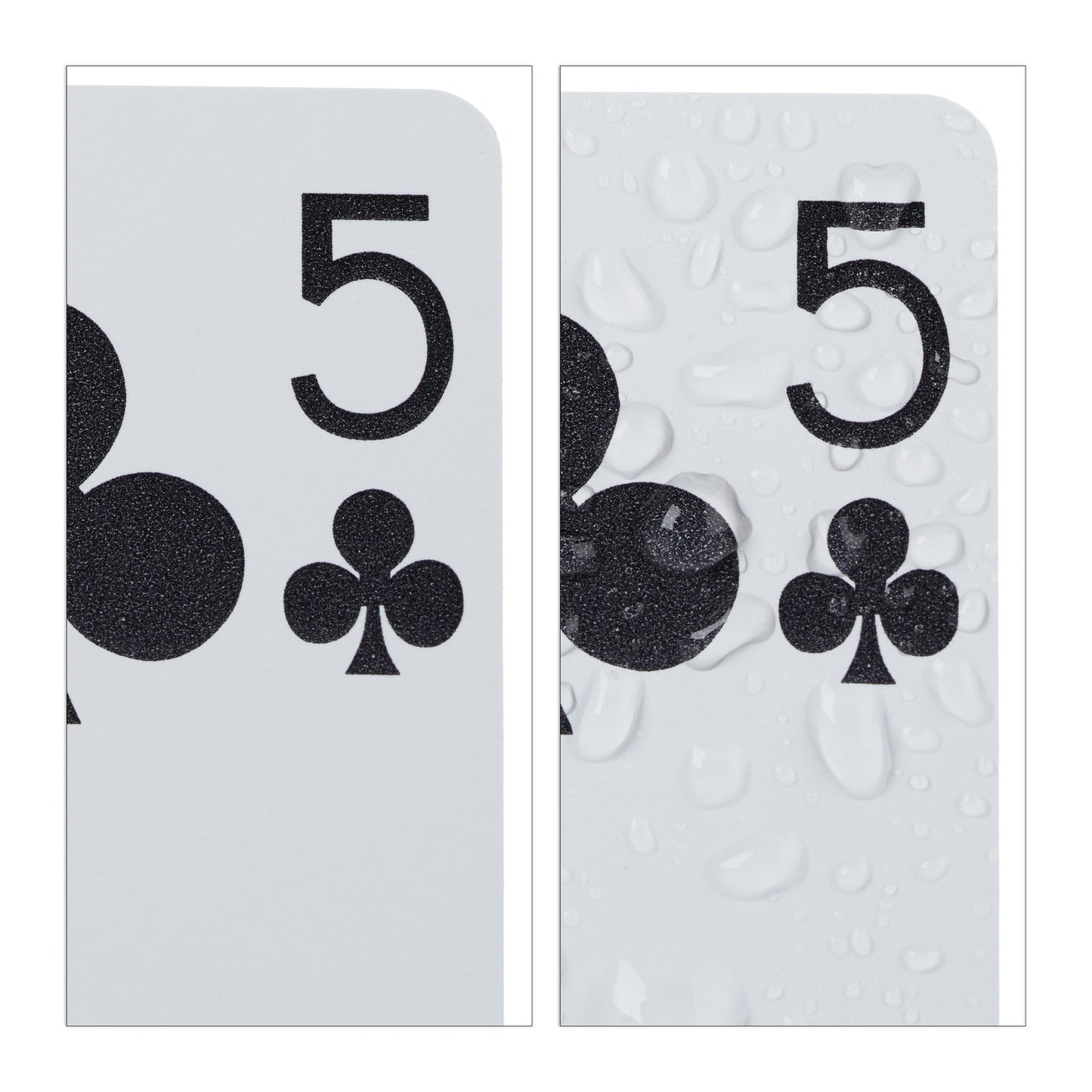 Waterproof plastic poker cards