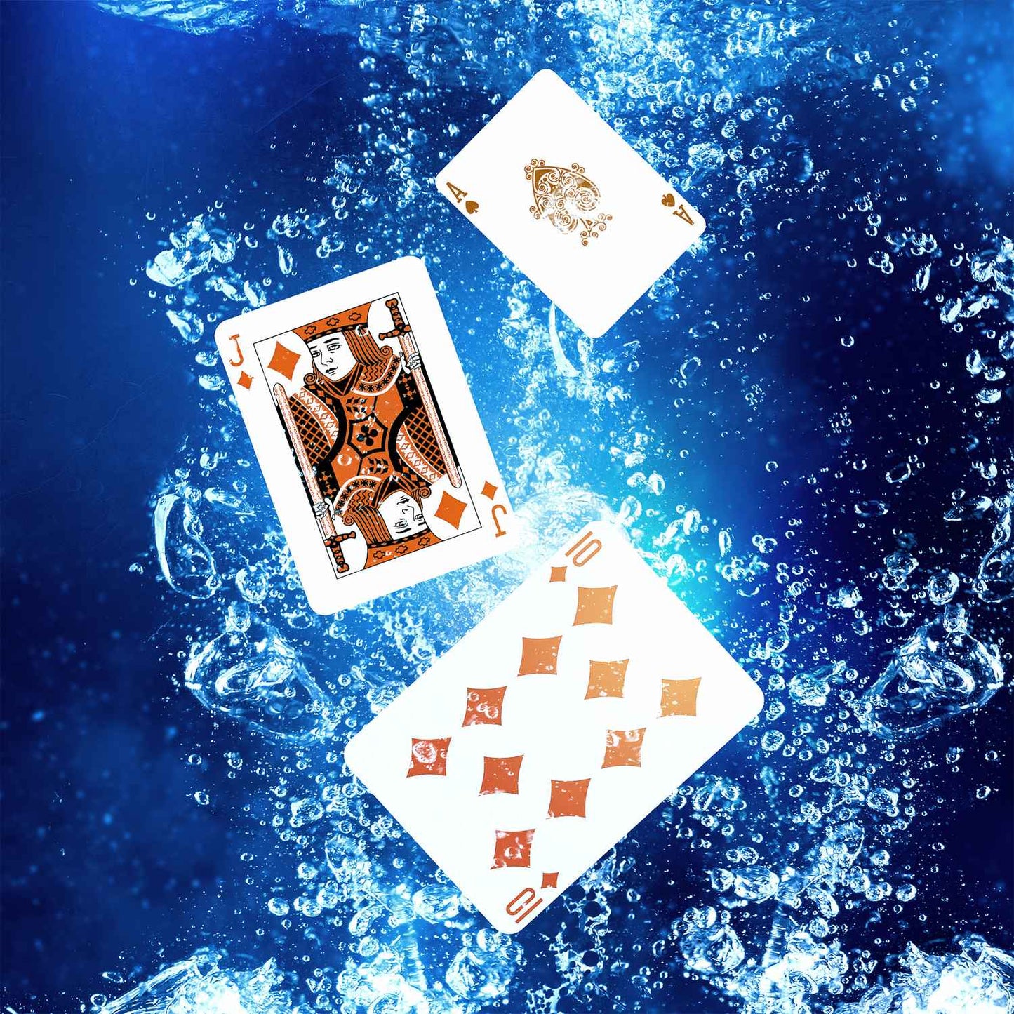 Waterproof plastic poker cards