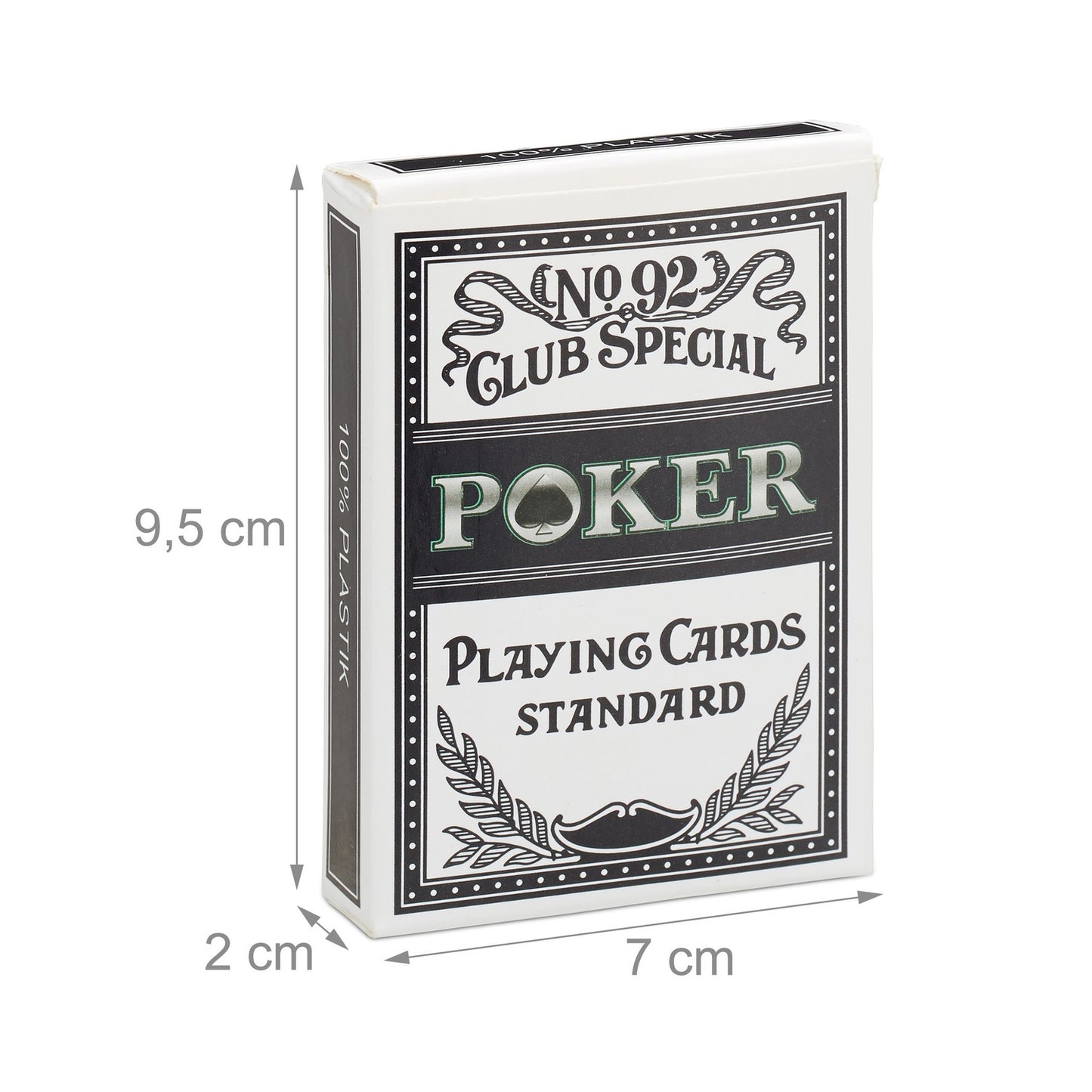 Waterproof plastic poker cards