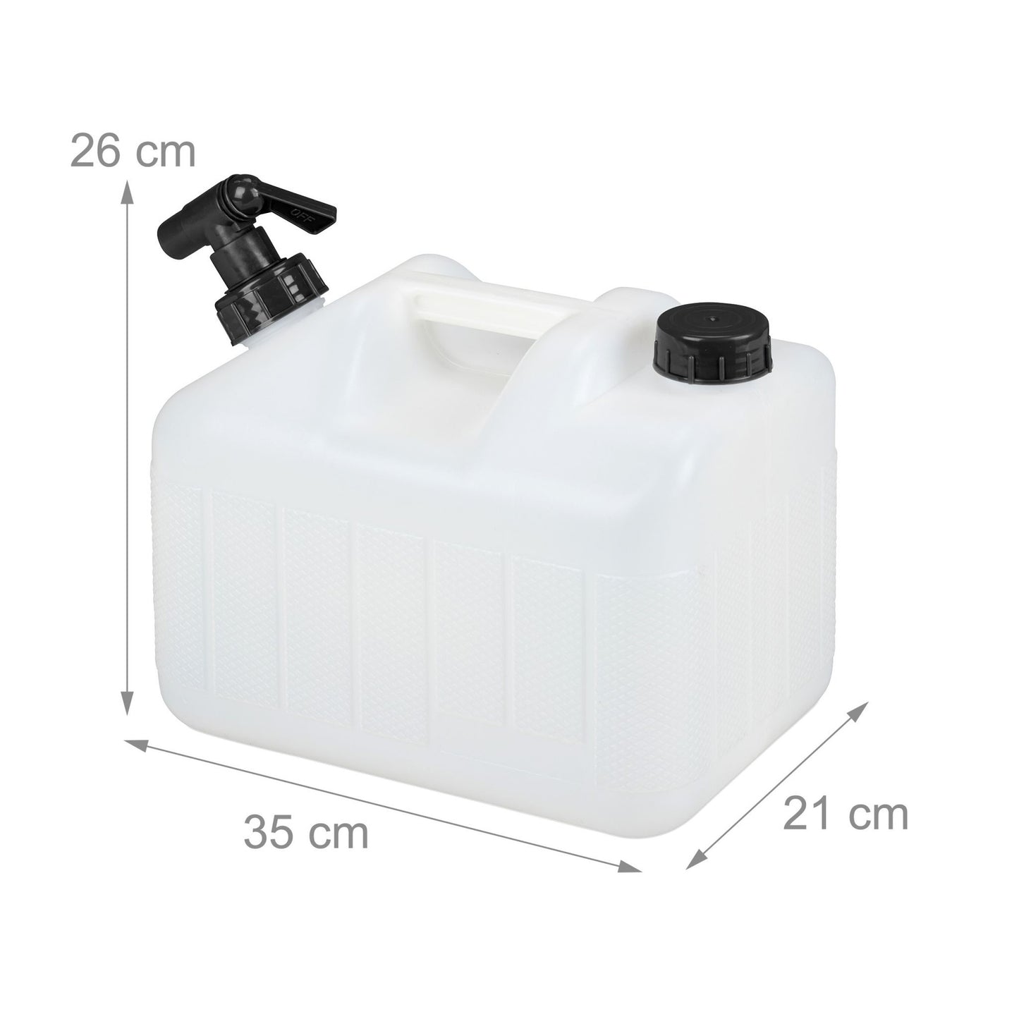 Water tank with faucet