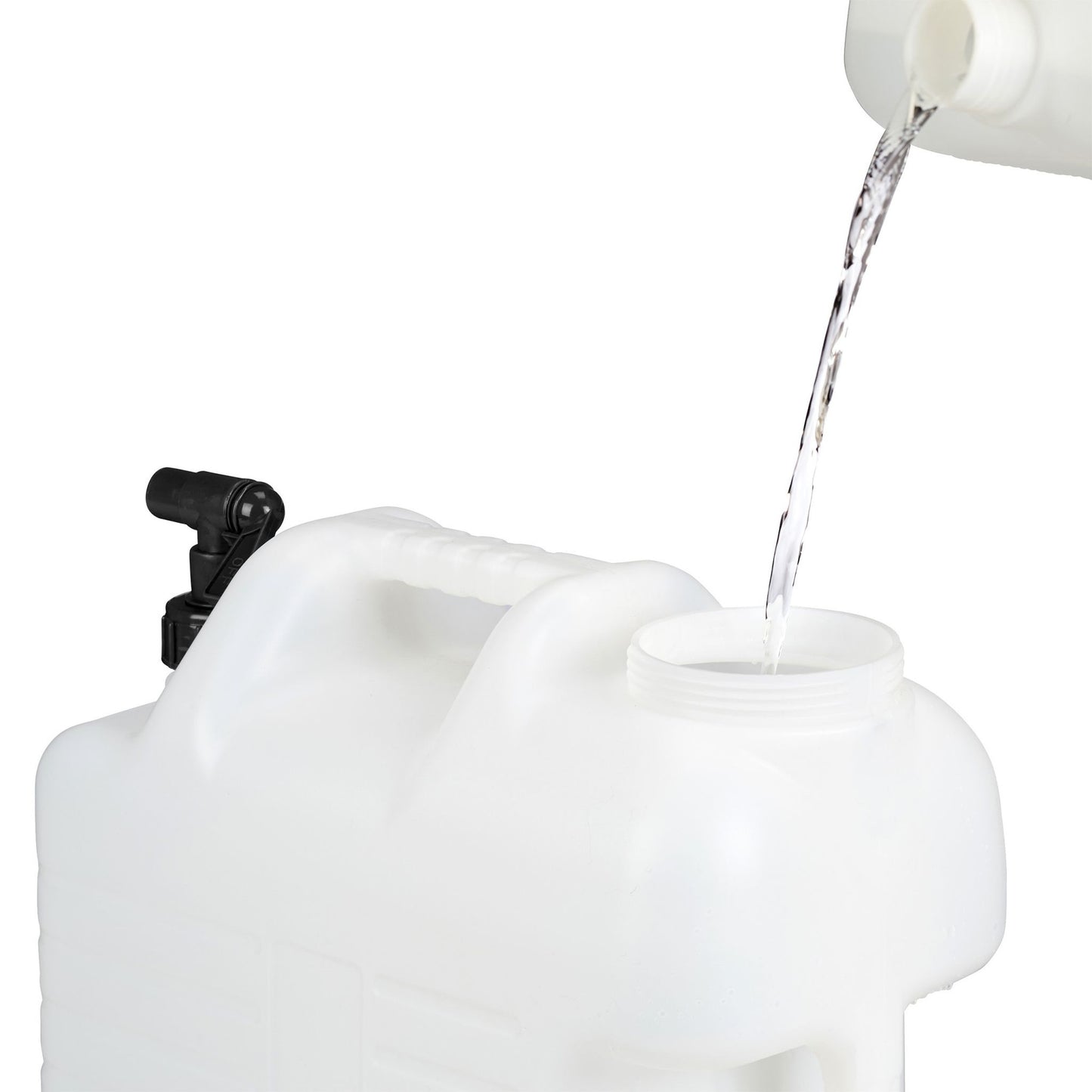 Water tank with faucet
