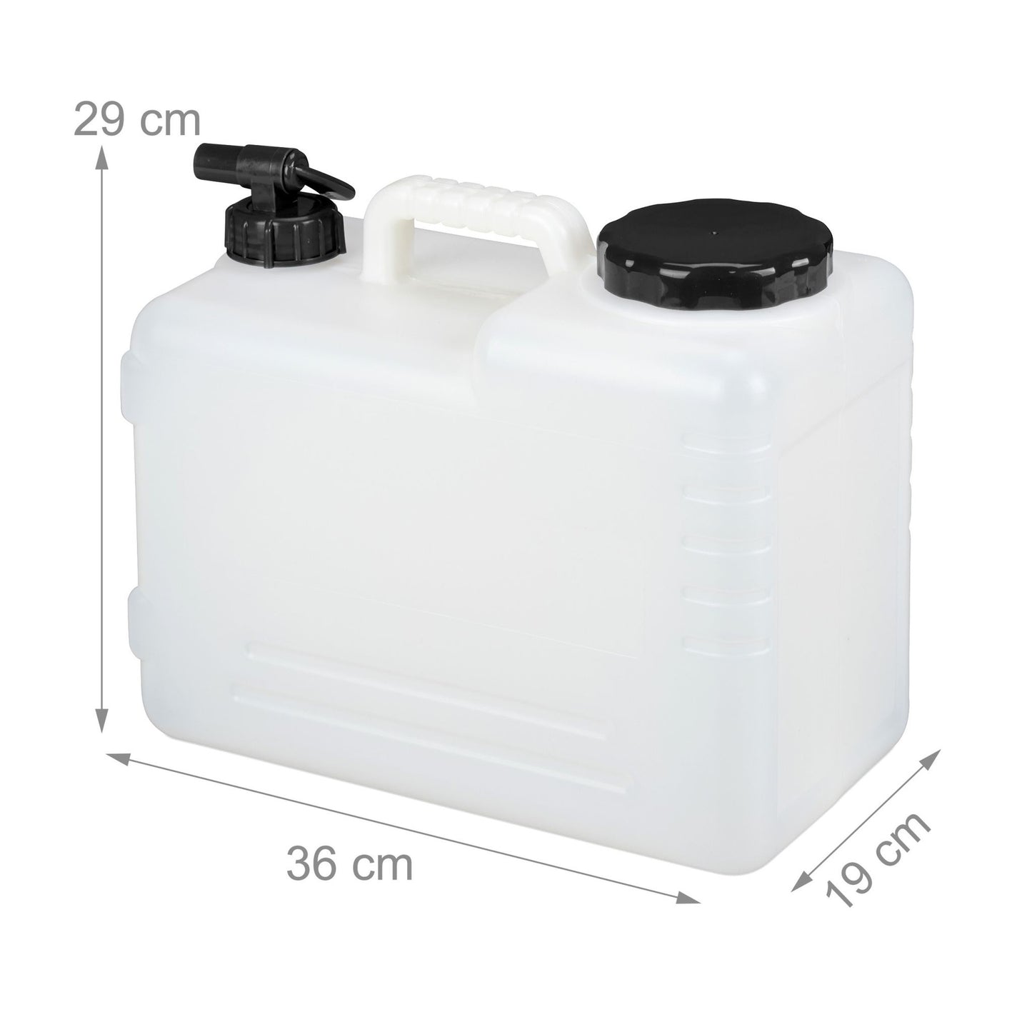 Water tank with faucet
