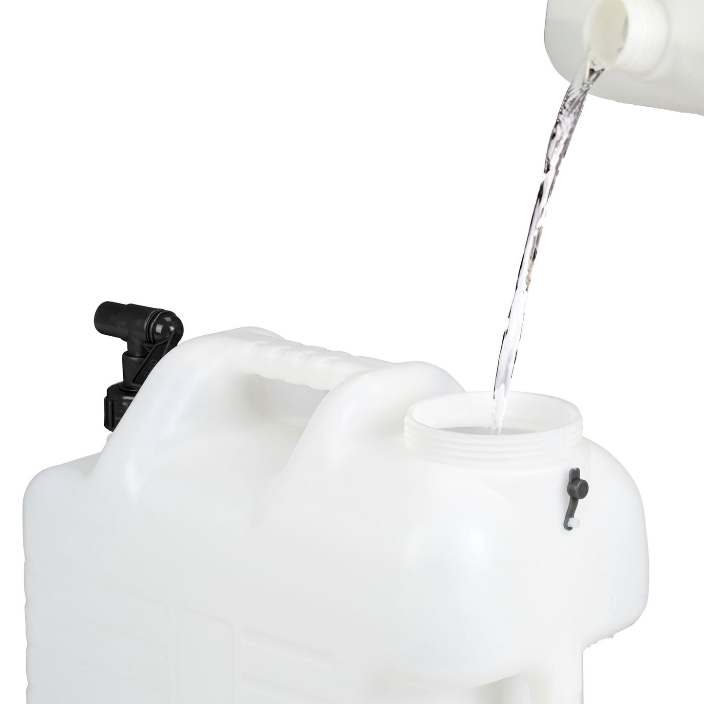Water tank with faucet