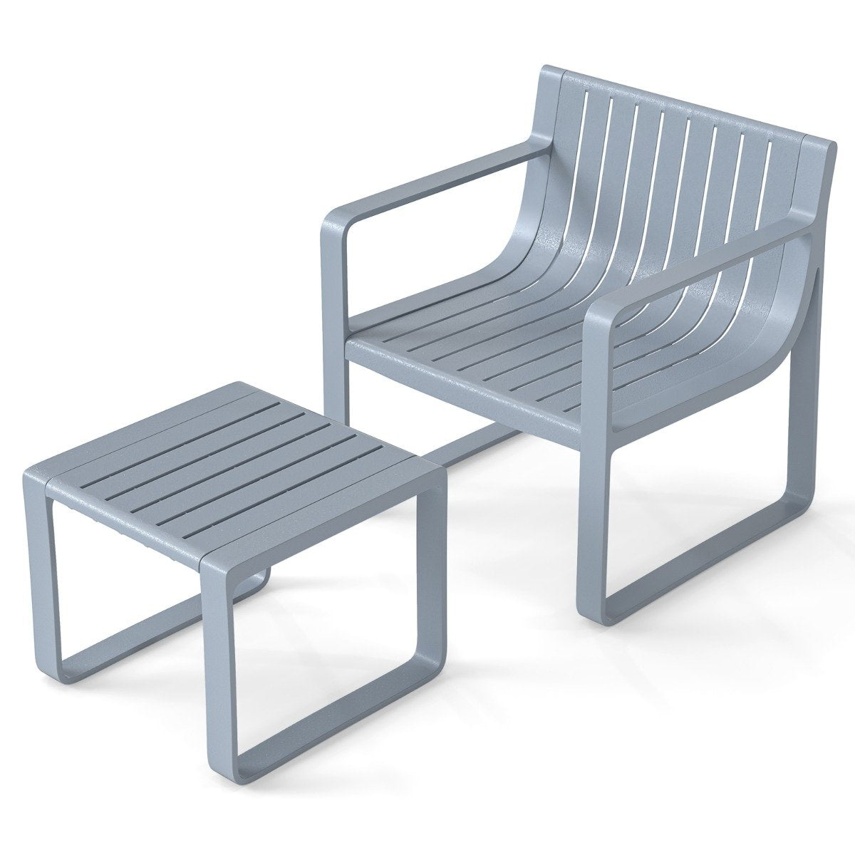 Weatherproof 2-Piece Outdoor Furniture Set with Table